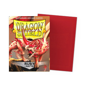 Dragon Shield - Matte Standard Size Sleeves 100pk - Ruby