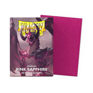Dragon Shield - Matte Sparkles Standard Size Sleeves 100pk - Pink Sapphire