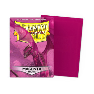 Dragon Shield - Matte Standard Size Sleeves 100pk - Magenta