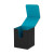 Vaultx Exo-Tec Toploading Deck Box - Black - Electric Blue