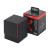 Vaultx Exo-Tec Toploading Deck Box - Black - Electric Red