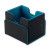 The Vault X Exo-Tec Sideloading Deck Box - Black - Electric Blue