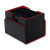The Vault X Exo-Tec Sideloading Deck Box - Black - Electric Red