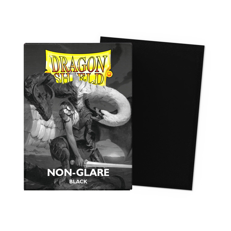 Dragon Shield - Matte Standard Size Sleeves 100pk - Non-Glare Black