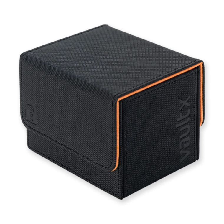 The Vault X Exo-Tec Sideloading Deck Box - Black - Electric Orange