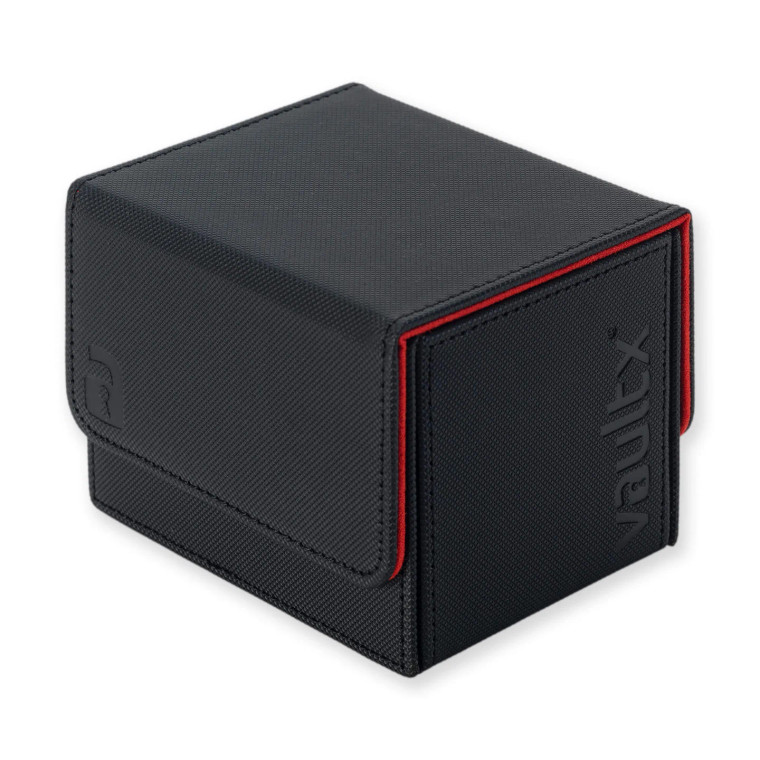 The Vault X Exo-Tec Sideloading Deck Box - Black - Electric Red