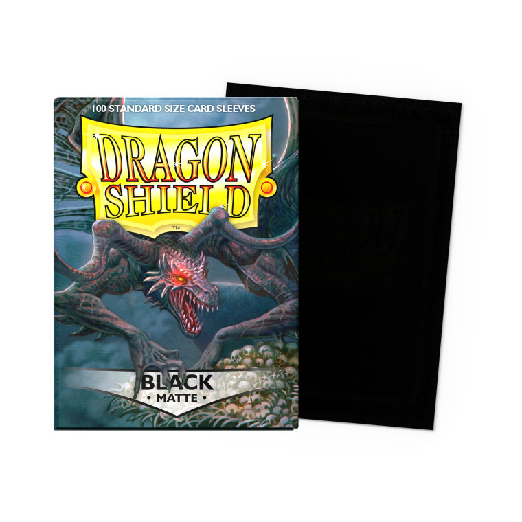 Dragon Shield - Matte Standard Size Sleeves 100pk - Black