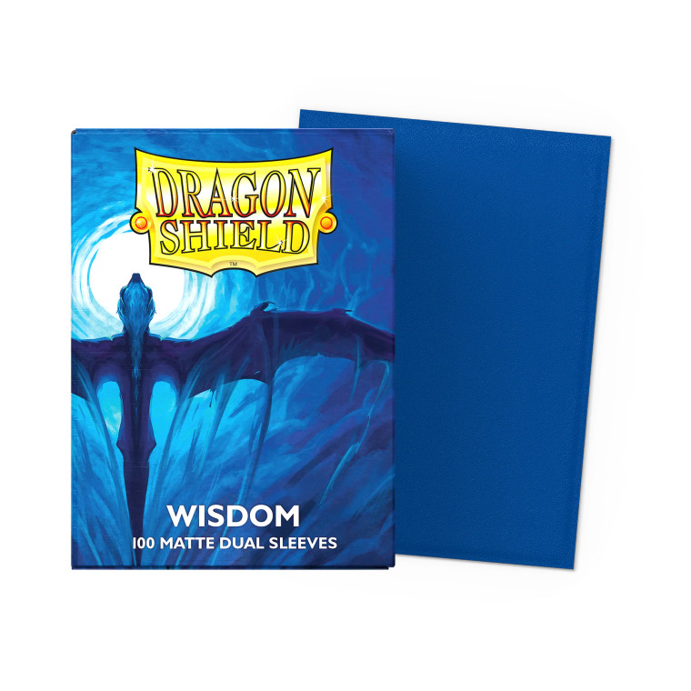 Dragon Shield - Dual Matte Standard Size Sleeves 100pk - Wisdom Blue