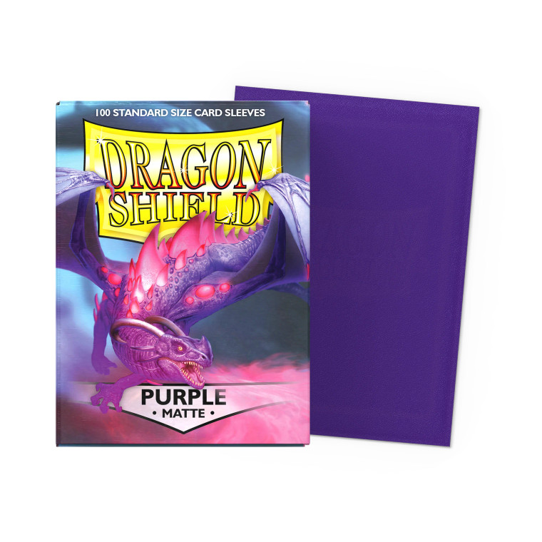 Dragon Shield - Matte Standard Size Sleeves 100pk - Purple