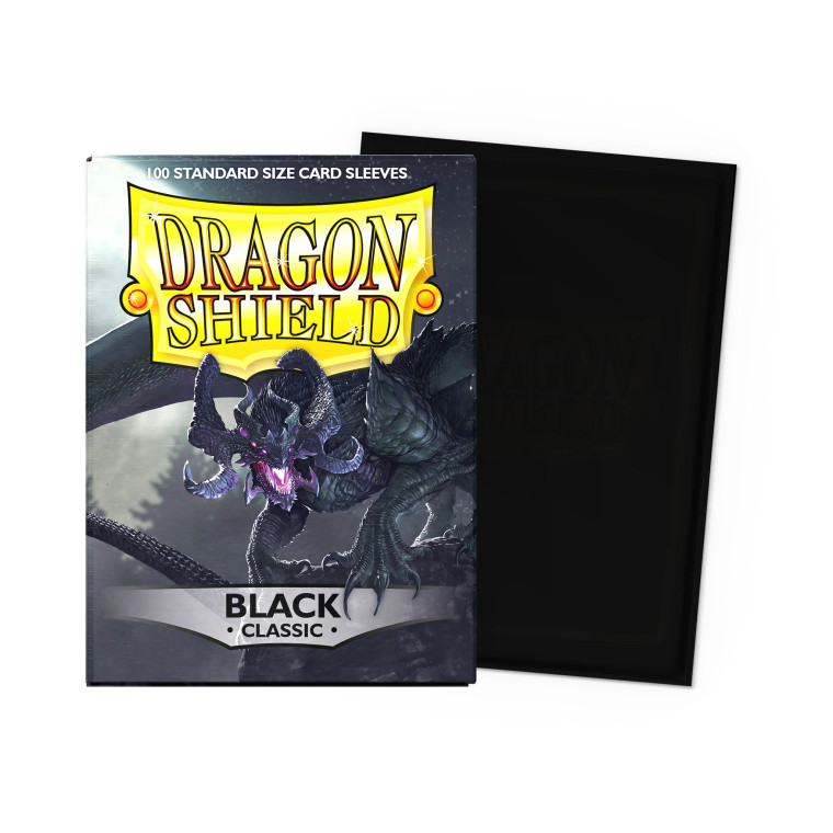 Dragon Shield - Classic Standard Size Sleeves 100pk - Black
