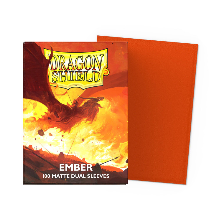 Dragon Shield - Dual Matte Standard Size Sleeves 100pk - Ember