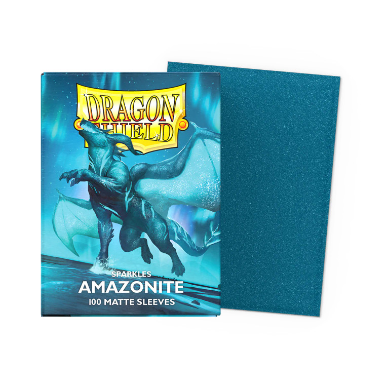 Dragon Shield - Matte Sparkles Standard Size Sleeves 100pk - Amazonite