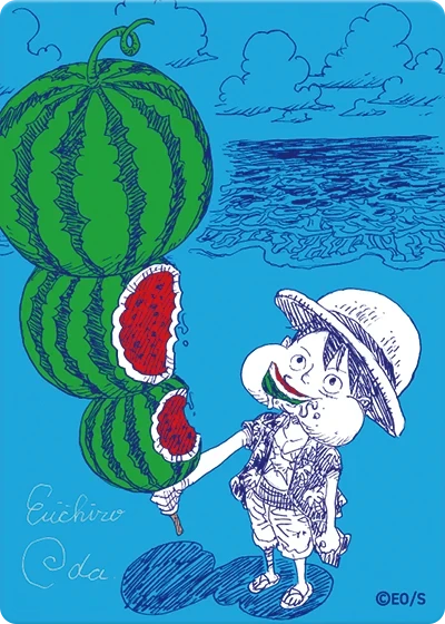 One Piece Card NATSUCOMI 2026 SUICA LUFFY PROMO CARD (Watermelon Luffy)