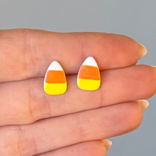 Candy Corn Stud Earrings