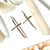 Rounded Cross Earrings