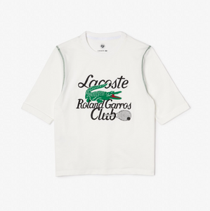 Lacoste Women’s Roland Garros Edition Cotton Tee Lacoste Women’s Roland Garros Edition Cotton Tee
