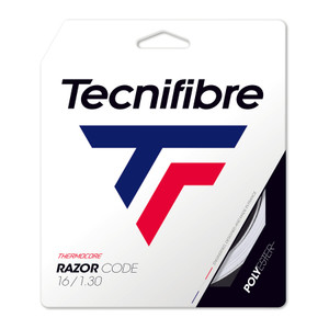 Tecnifibre Razor Code 16g/ 1.30 - White Tecnifibre Razor Code 16g/ 1.30 - White