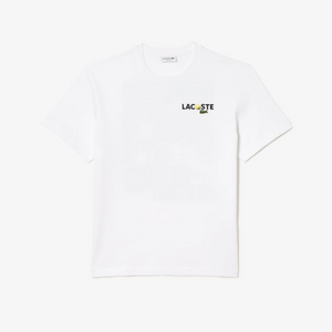 Lacoste Men's Heavy Cotton Jersey Back Print T-Shirt Lacoste Men's Heavy Cotton Jersey Back Print T-Shirt