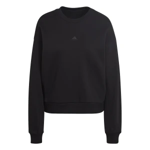 Adidas ALL SZN Fleece Sweatshirt - BLACK/S - BLACK/S — view 4