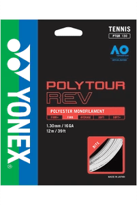 Yonex Polytour REV 16G / 1.30 mm - White  Yonex_Tennis_String_Polytour_Cordage_Tennis