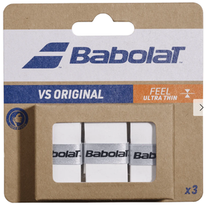 Babolat VS Original Feel Ultra Thin Tennis Overgrip — White