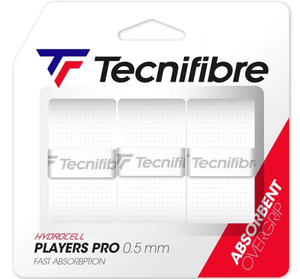 Tecnifibre Players Pro Tennis Overgrip 3 Pack — Red