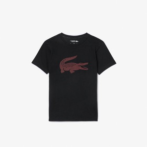 Lacoste Junior Tee Noir/Bordeaux
