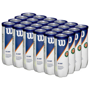 Wilson Roland Garros All Court Tennis Balls — Case of 24 tubes (72 balls)