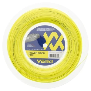 Völkl Power Fiber Pro 16g Tennis String Reel 200m - Neon Yellow