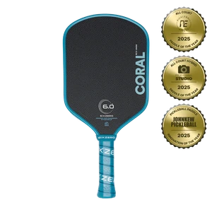Six Zero Coral 16mm Pickleball Paddle (Elongated)