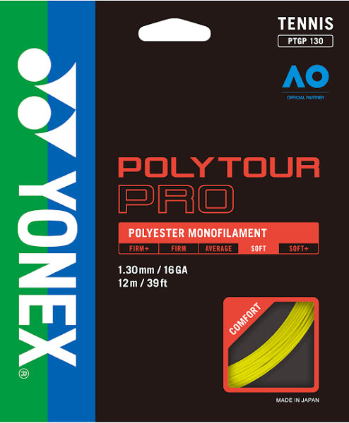 Yonex_Polytour_Pro_16_G_/ 1.25 mm Yellow