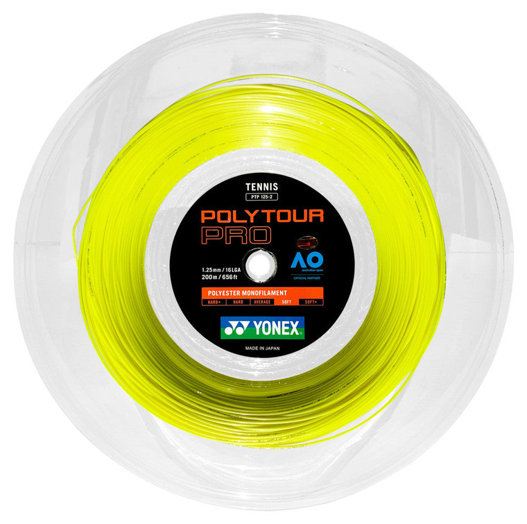 Yonex_Polytour_Pro_16L_Gauge_/ 1.20mm Reel -Yonex_Tennis_String_Reel_Bobine_Cordage