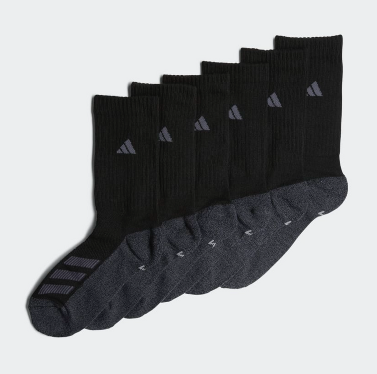 Adidas Cushioned Angle Stripe Crew Youth Socks