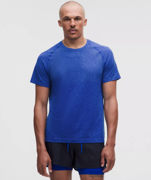 Lululemon Metal Vent Tech Short Sleeve - Bleu