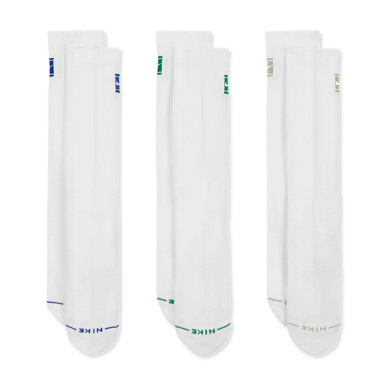 Nike Everyday Elevated Crew 3-Pack Tennis — Multicolor — view 2