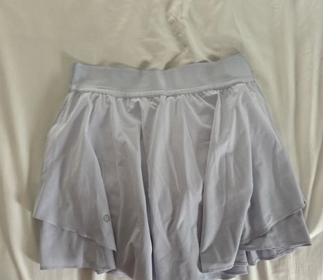 Lululemon Court Rival HR Skirt Long Gris pale