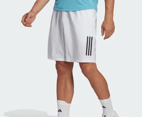 Adidas Club 3-Stripes Tennis Shorts - WHITE