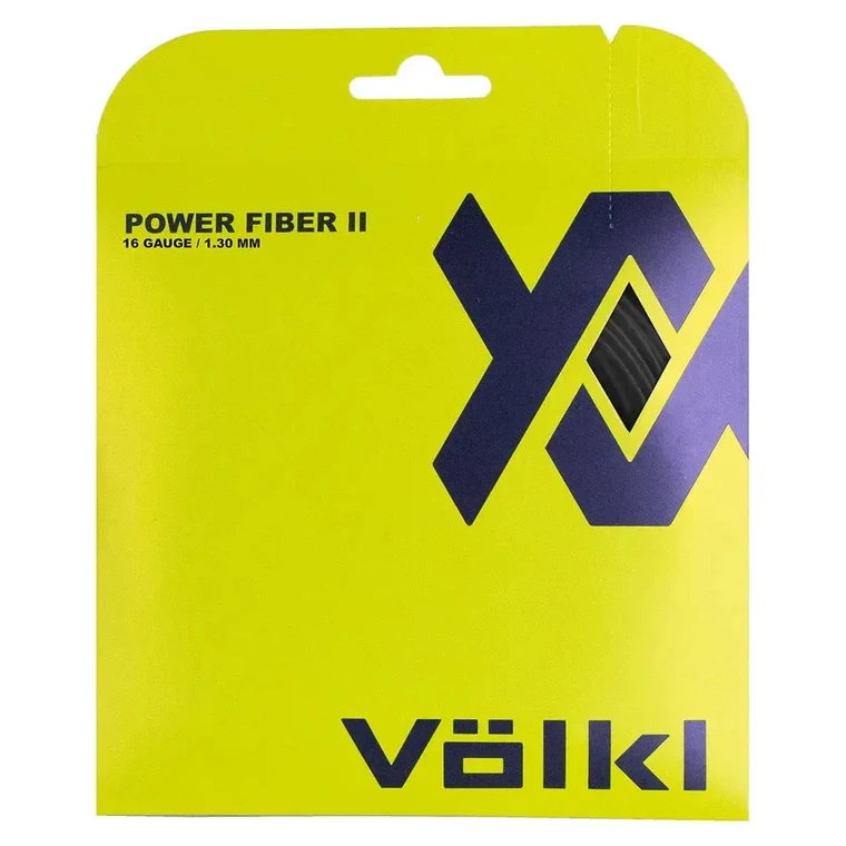 Völkl Power Fiber II 16g Tennis String Set - Black