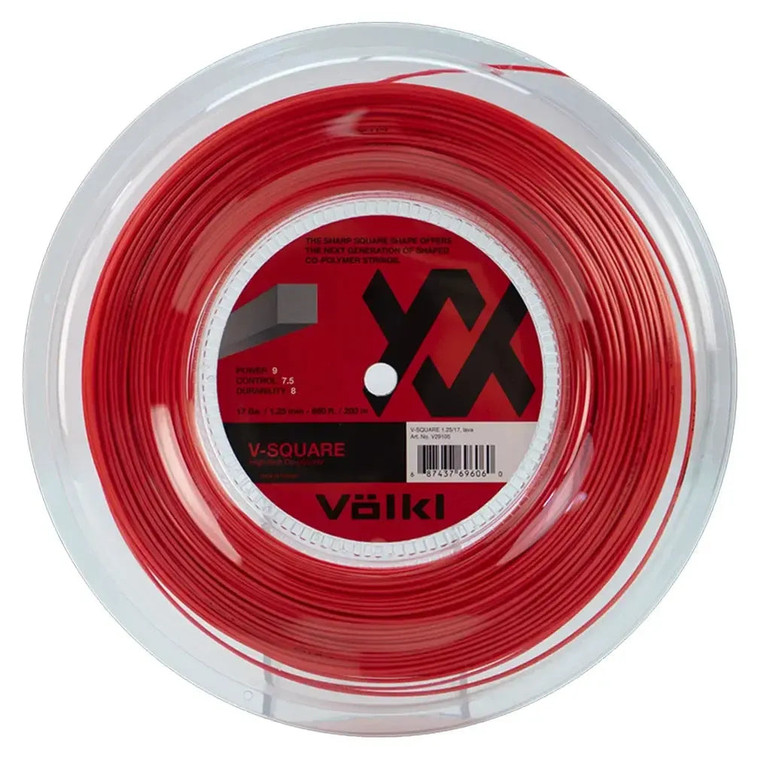 Völkl V Square 17g Tennis String Reel 200m - Lava