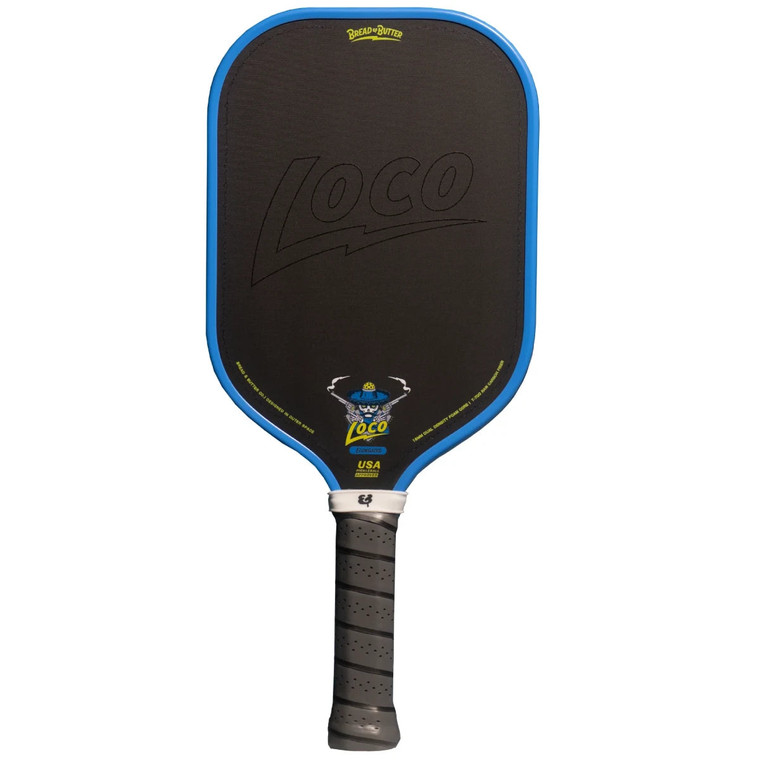 Bread & Butter Loco 16mm Pickleball Paddle - Elongated Blue/Grey