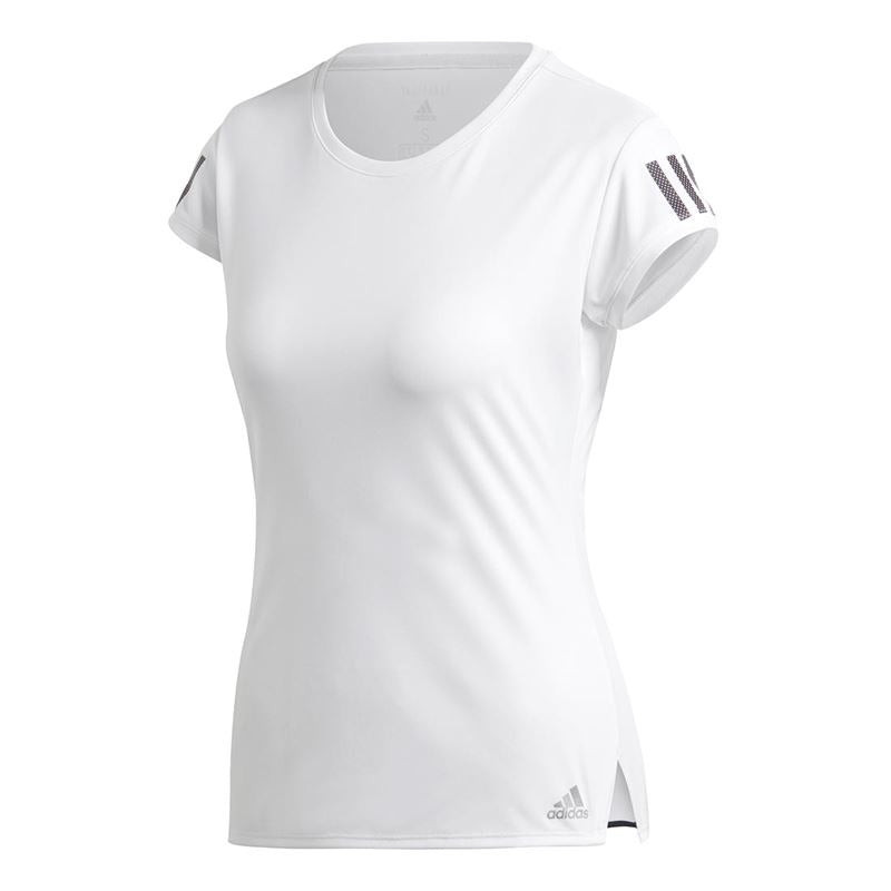 Adidas Club 3 STR TEE - WHITE/BLACK/L