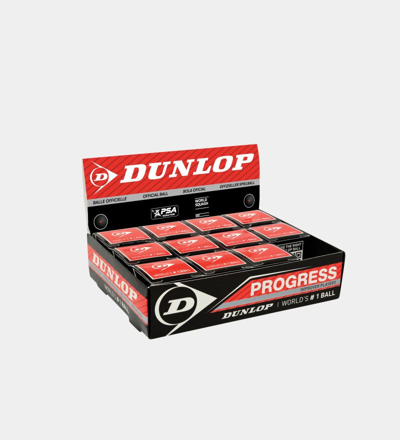 Dunlop Progress Squash | case | 12 balls