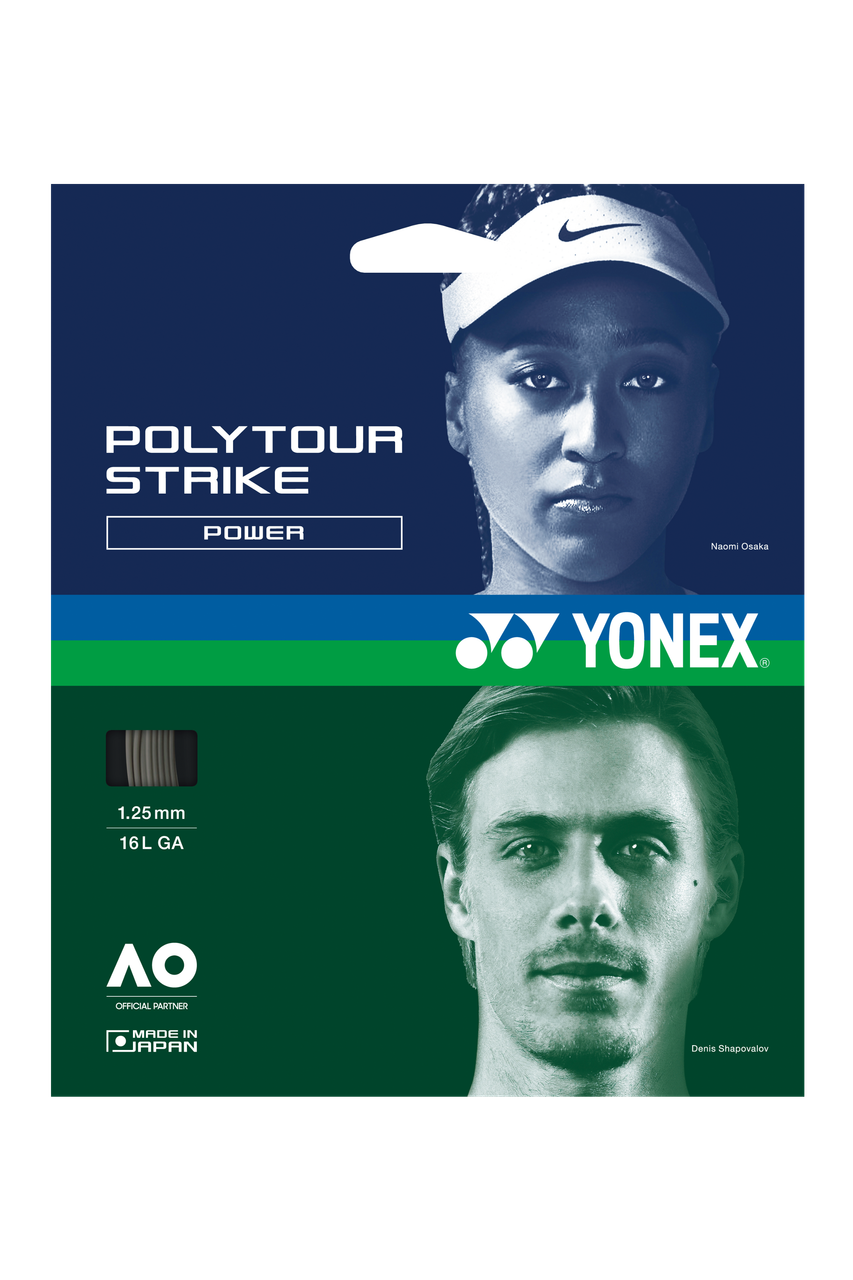 Yonex Polytour Strike 16L G / 1.25 mm - Cool Black