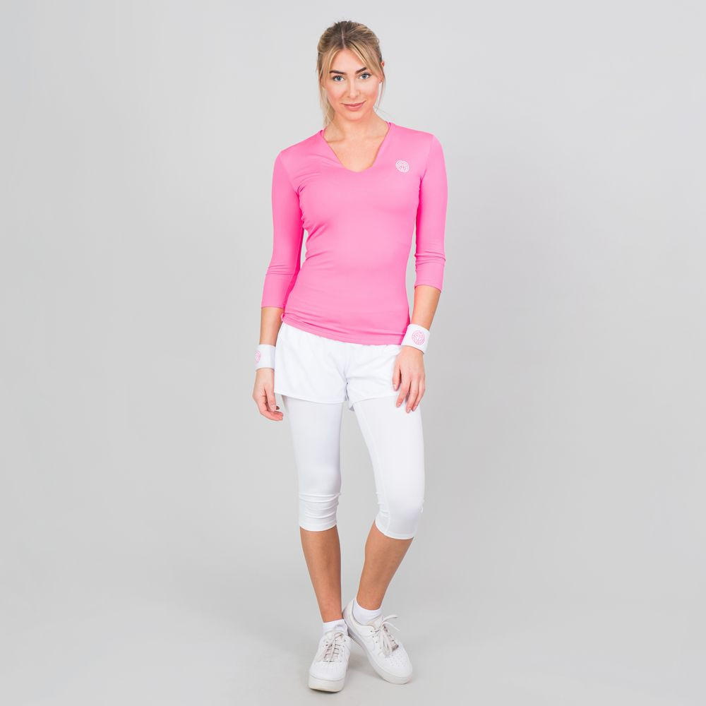 Bidi Badu arianna Tech V-Neck long sleeves Women 3/4 Sleeves - Pink