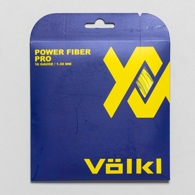 Völkl Power Fiber Pro 16g Tennis String Set - Neon Yellow