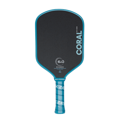 Six Zero Coral 16mm Pickleball Paddle (Hybrid) — Ocean Blue