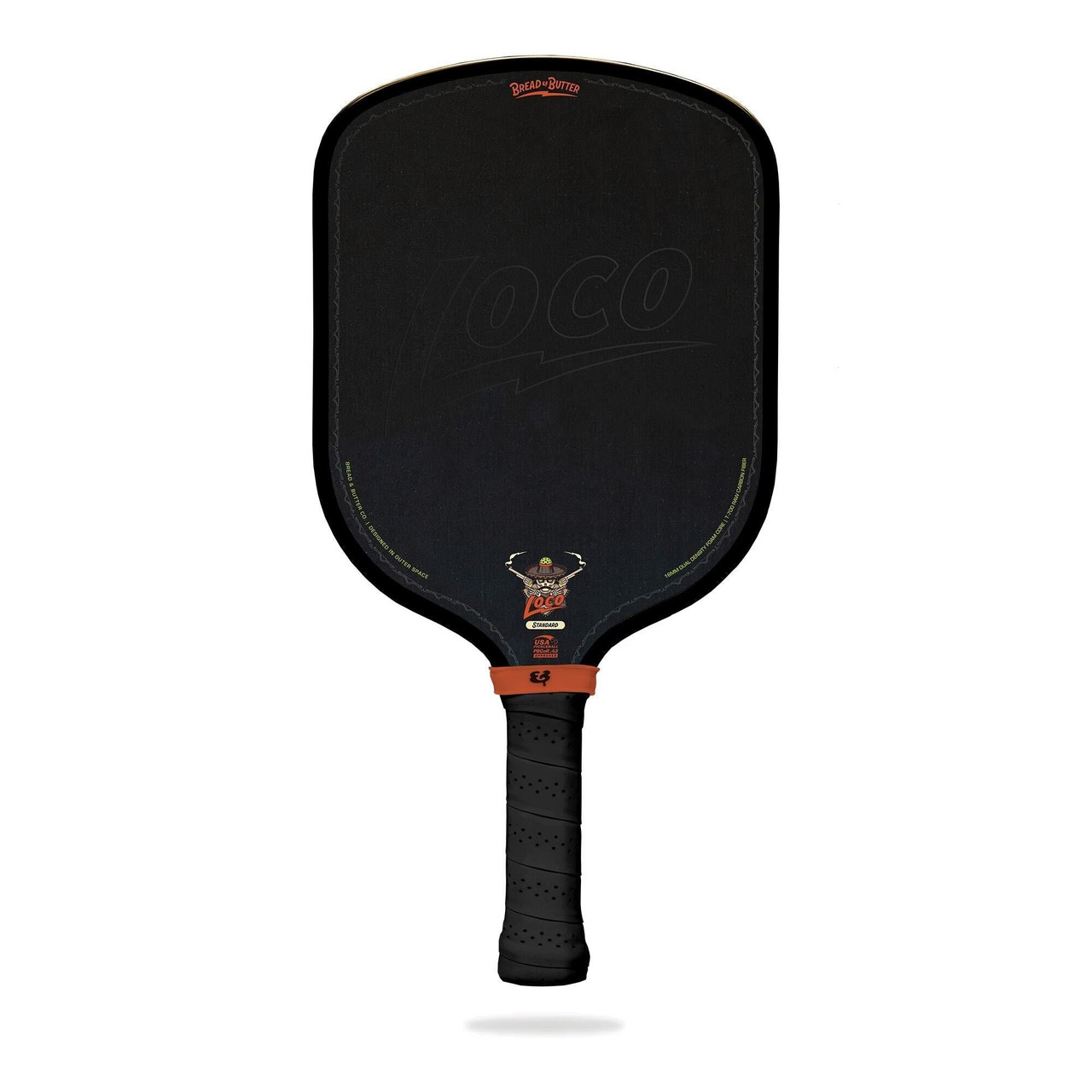 Bread & Butter Loco 16mm Pickleball Paddle - Standard Black