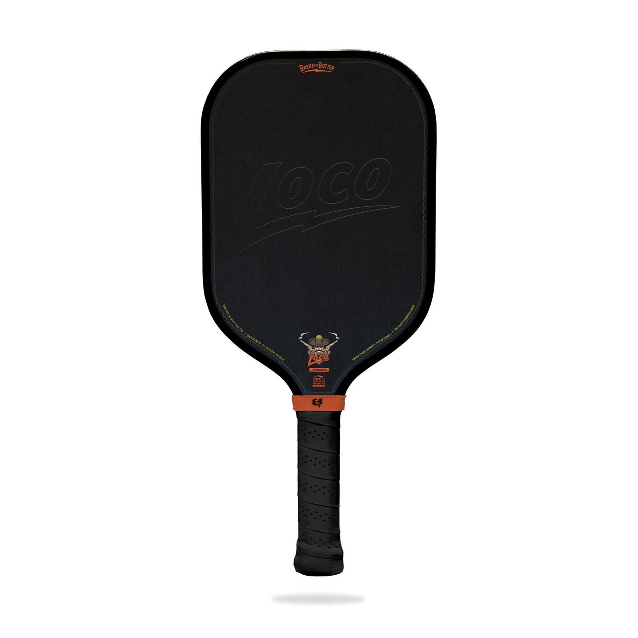 Bread & Butter Loco 16mm Pickleball Paddle - Elongated Black