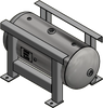 Samuels A10123 30 Gallon Horizontal Air Receiver Tank (16X38, 200 PSI)