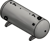 Samuels C103084 660 Gallon Horizontal Air Receiver Tank (42X120, 200 PSI)